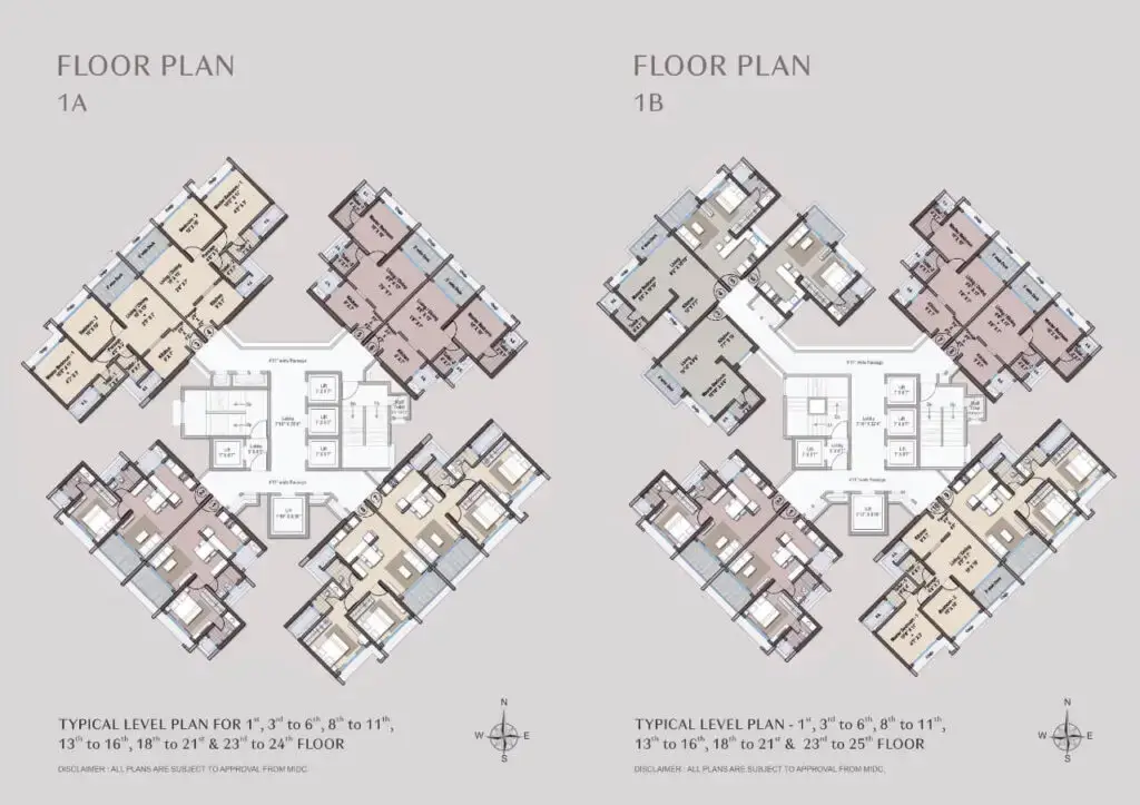 Raheja District Vashi NX floor plan